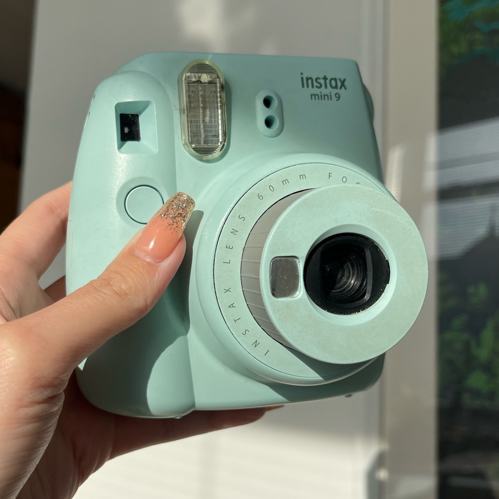 Teal Instax Mini9 Polaroid Film Camera 📸 ✨
